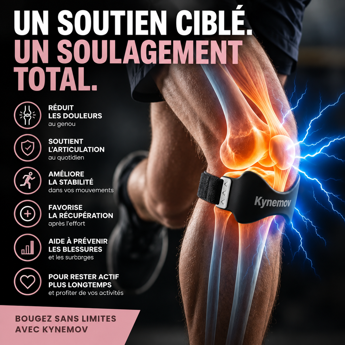 Sangle rotulienne – Maintien & stabilité du genou